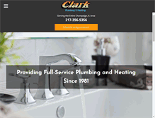 Tablet Screenshot of clark-plumbing.com
